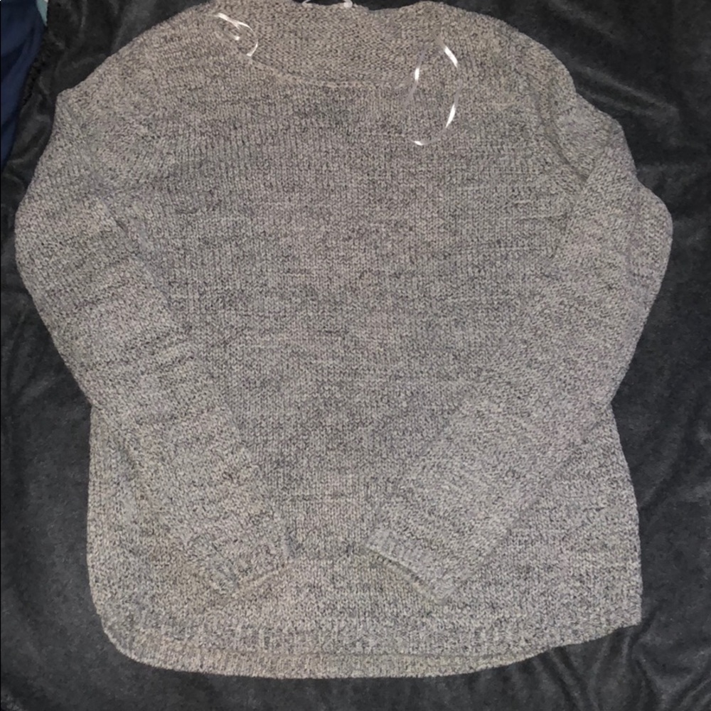 Cozy marled gray sweater